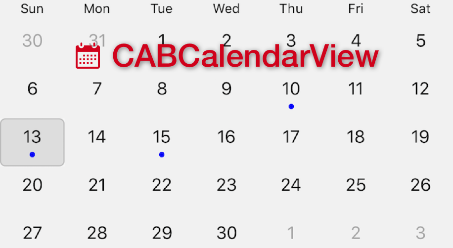 CABCalendarView for iOS